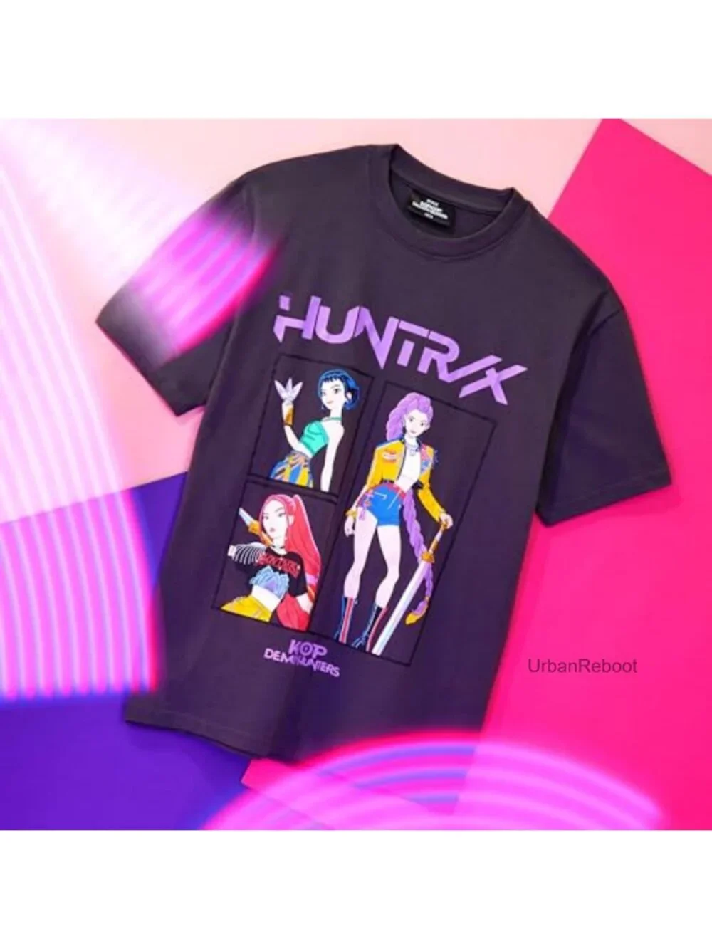Girls Licensed KPop Demon Hunters Tee Short Sleeve Cotton Blend Pullover Top